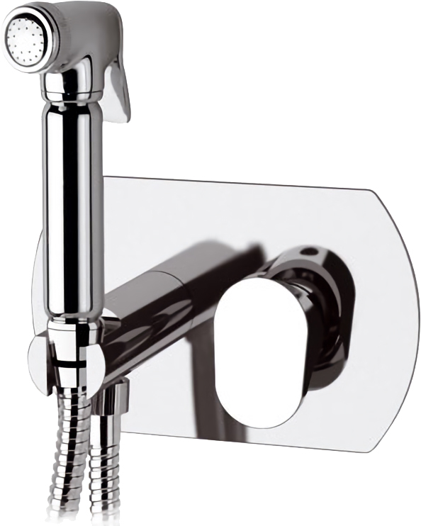 Гигиенический душ Remer Class Line L60 со смесителем, С ВНУТРЕННЕЙ ЧАСТЬЮ - 0