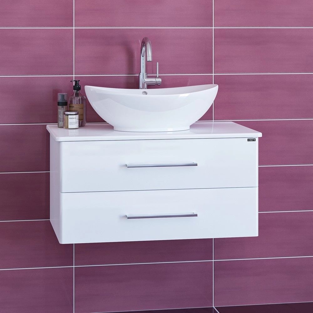 Тумба под раковину СаНта Вегас 80 белый 226015л - 1