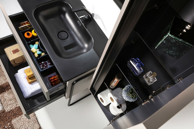 Тумба под раковину Armadi Art Vallessi 100 бежевый матовый 837-100-C mat - 13