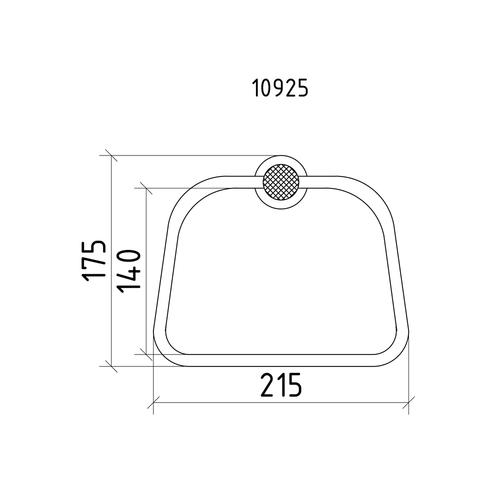 Полотенцедержатель Boheme Royal Cristal хром 10925-CR-B - 1