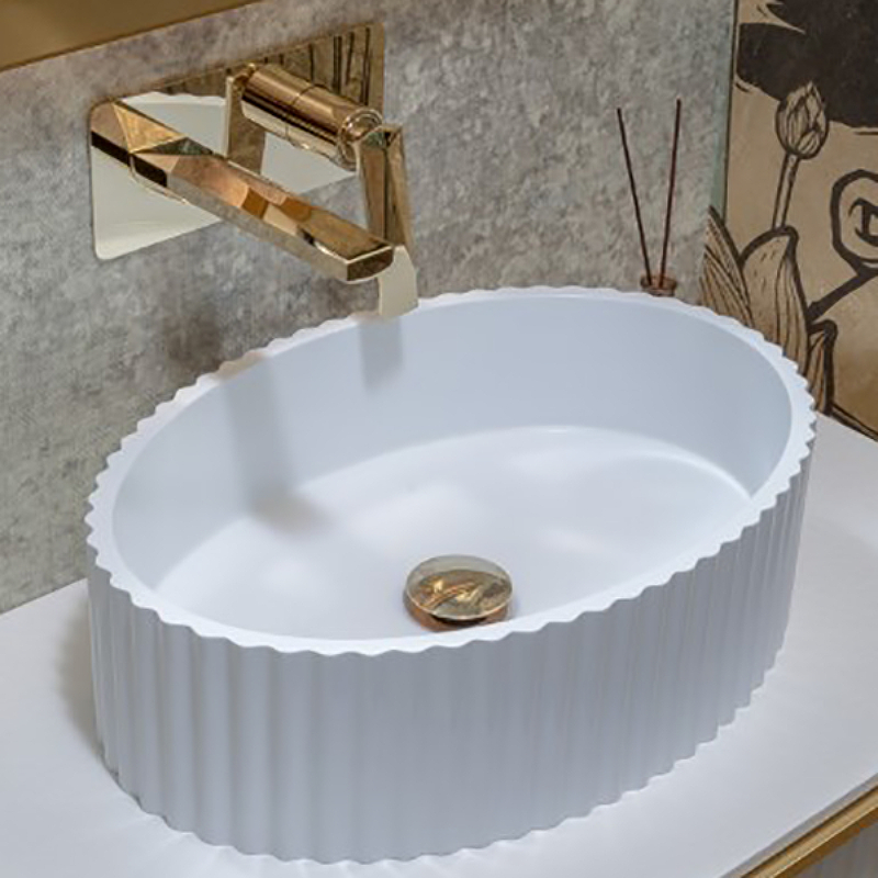 Раковина накладная Armadi Art Canale 50 белый матовый 878-WM - 0