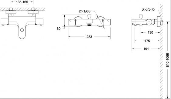 Термостат Bravat Stream F63984C-01B для ванны с душем - 7