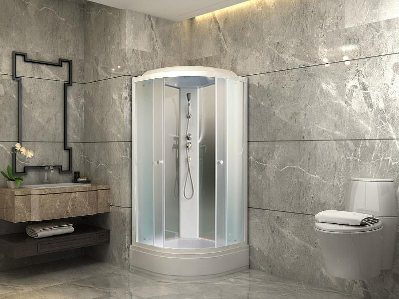 Душевая кабина Parly Effect 90х90 белая стекло матовое EFM921 - 1