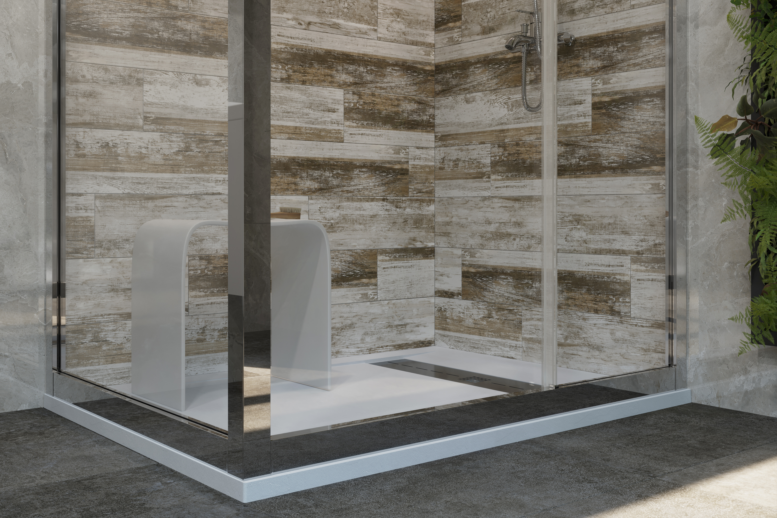 Поддон для душа STWORKI Эстерсунд 120x90 белый камень, с сифоном 440689 - 6