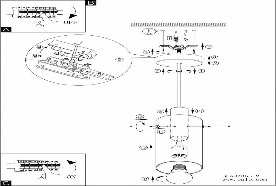 Подвесной светильник Eglo Montefino 97366 - 2
