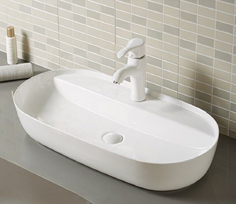 Раковина накладная Ceramalux N 81 белый  D1347 - 5