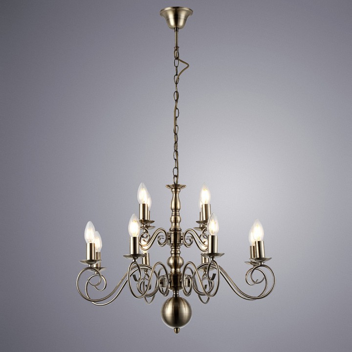 Подвесная люстра Arte Lamp A1129LM-12AB - 1