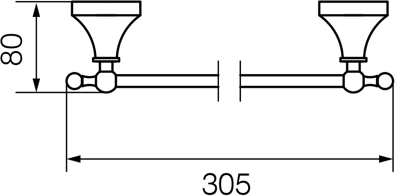 Полотенцедержатель Veragio Gialetta VR.GIL-6427.DO золото - 1