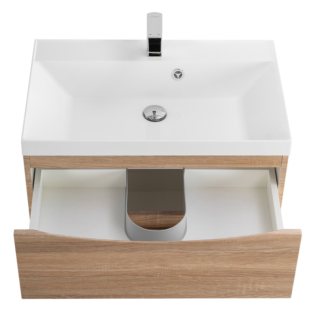 Тумба с раковиной Belbagno Marino 60 светлое дерево  - 2