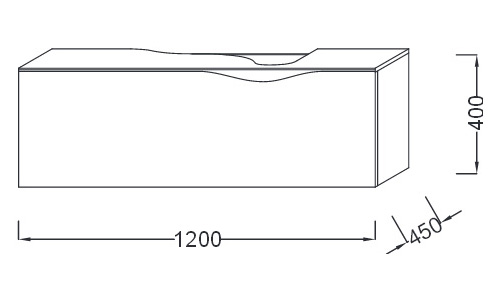 Тумба под раковину Jacob Delafon Stillness 120.5 см  EB2000-G1C - 1