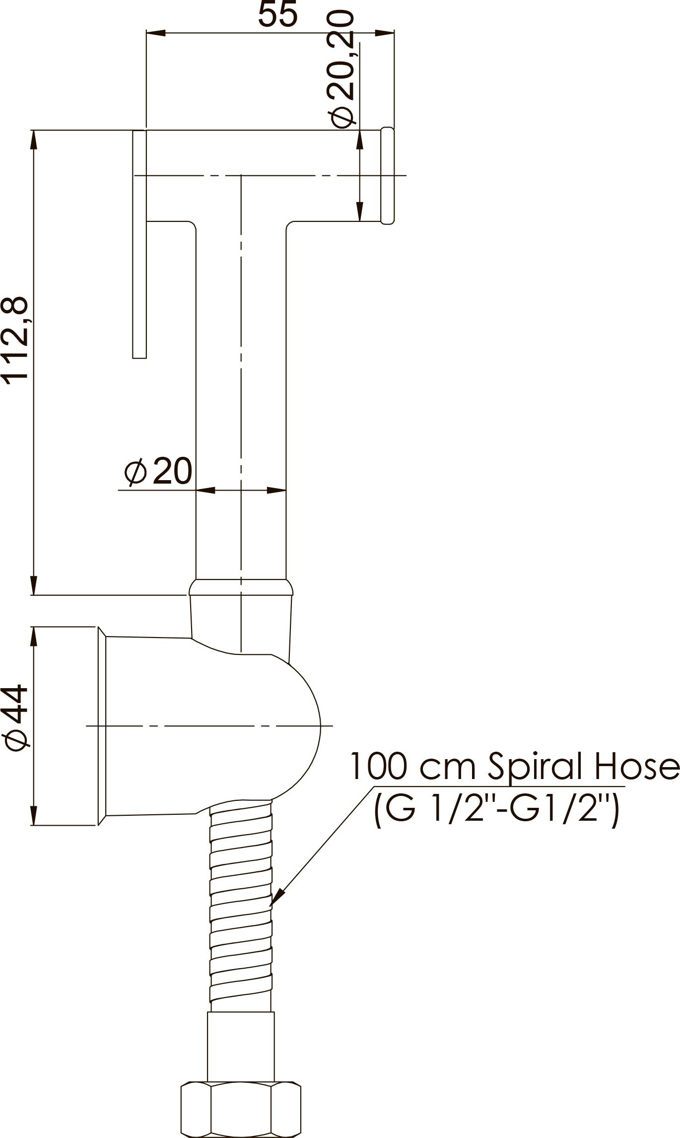Гигиенический душ GPD хром STS04 - 1