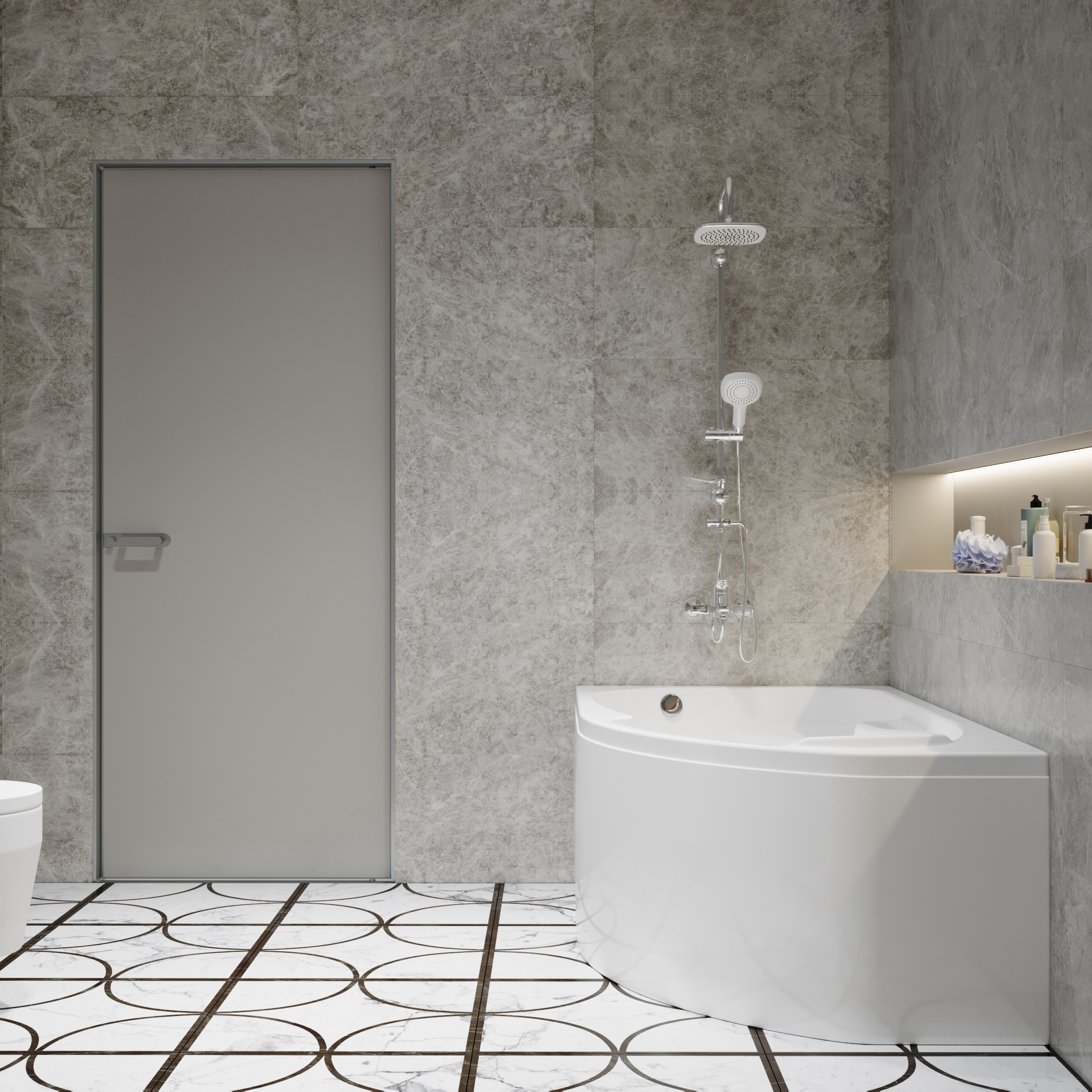 Акриловая ванна DIWO Сочи 170x95 L с каркасом 568018 - 8