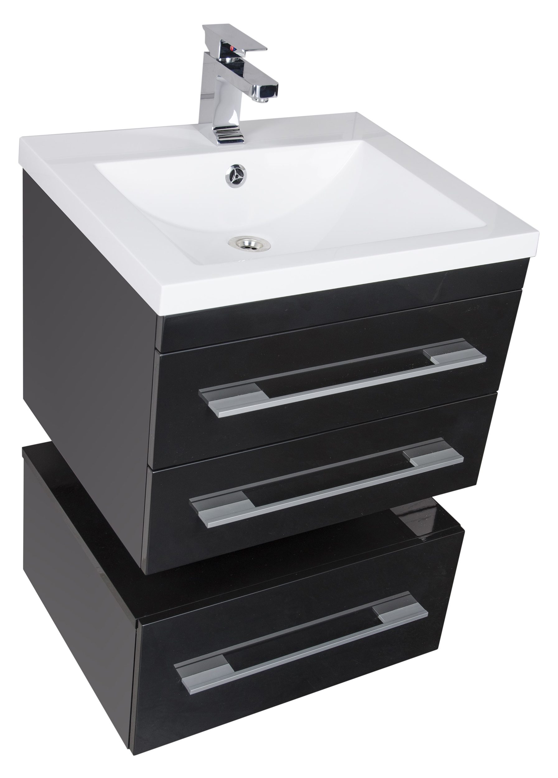 Тумба Aquanet Нота 58 подкатная, черная 00170731 - 12