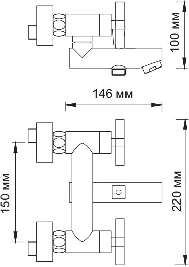 Смеситель Wasserkraft Weser 7801 для ванны с душем - 10