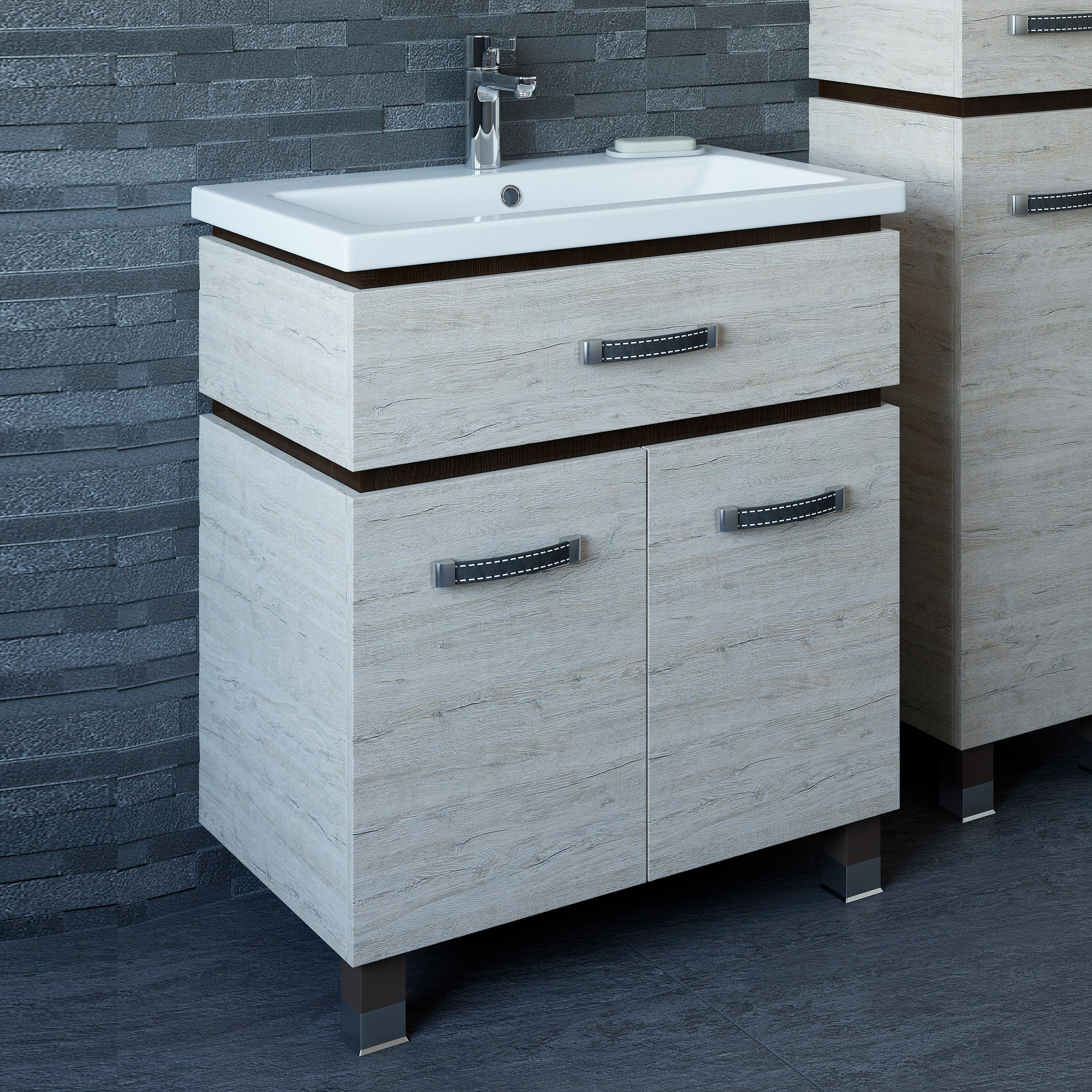 Мебель для ванной Sanflor Техас 70, напольная, орегон - 1