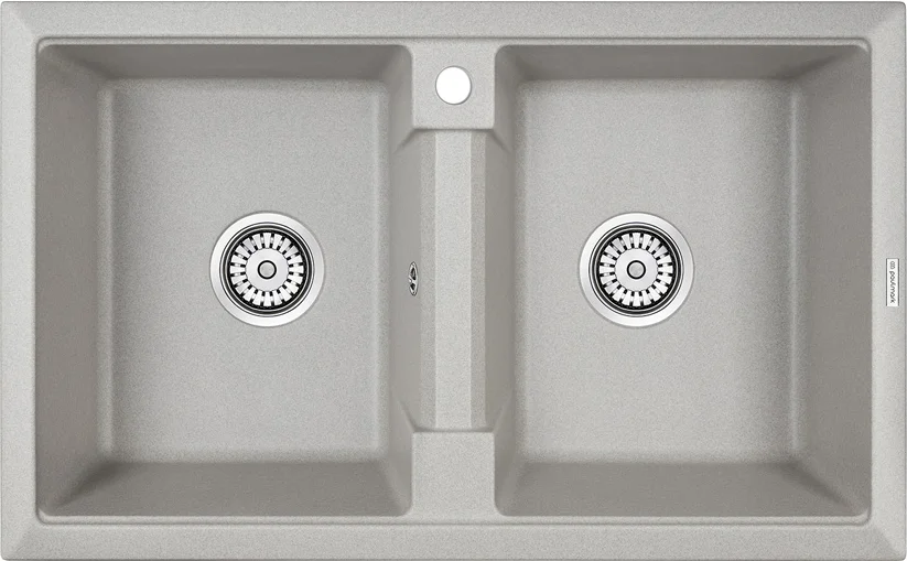 Мойка кухонная Paulmark Zwilling 81 серый матовый PM238150-GR - 0