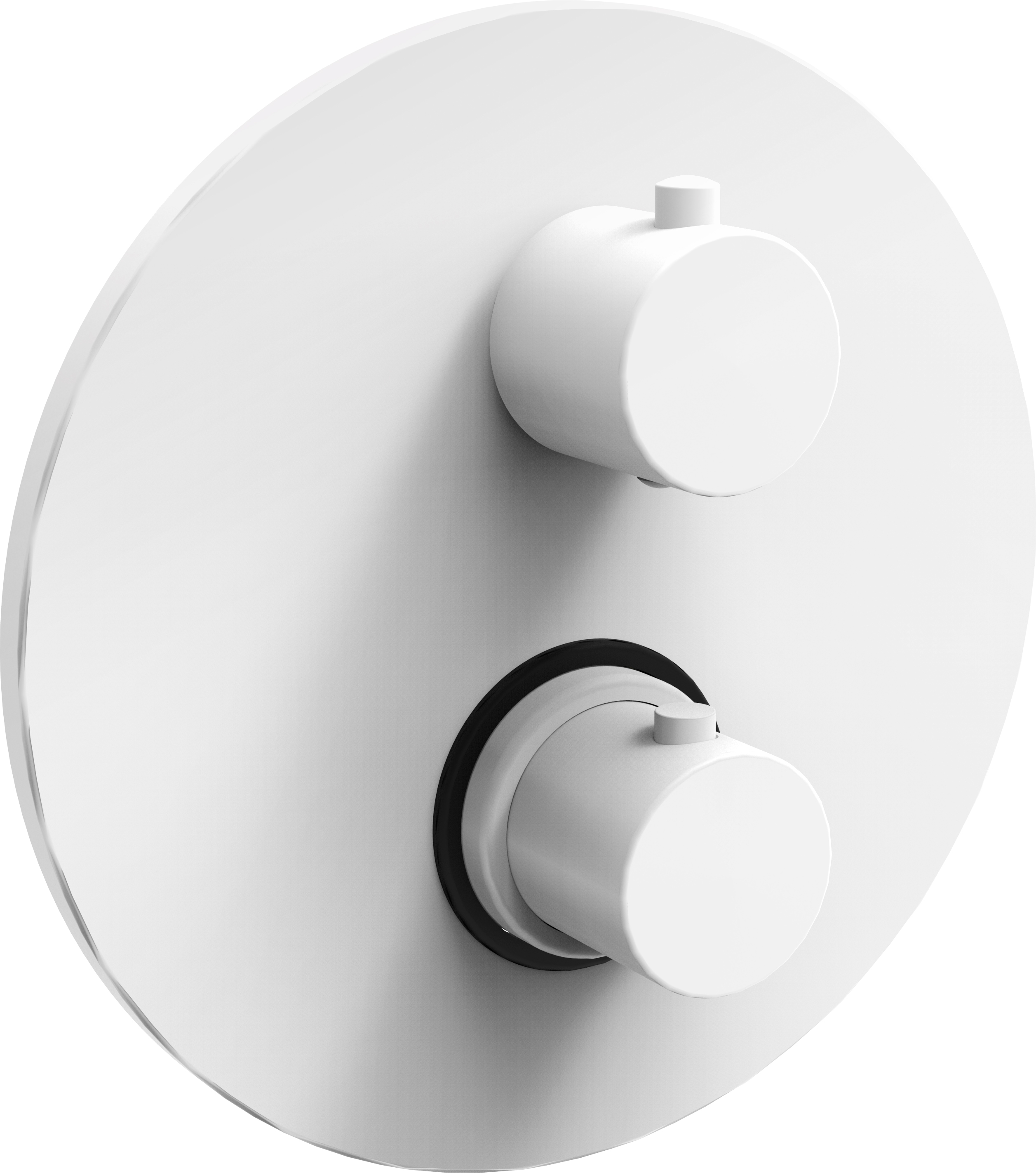 Термостат Paffoni Light LIQ018BO с ВНУТРЕННЕЙ ЧАСТЬЮ, для душа, белый - 0