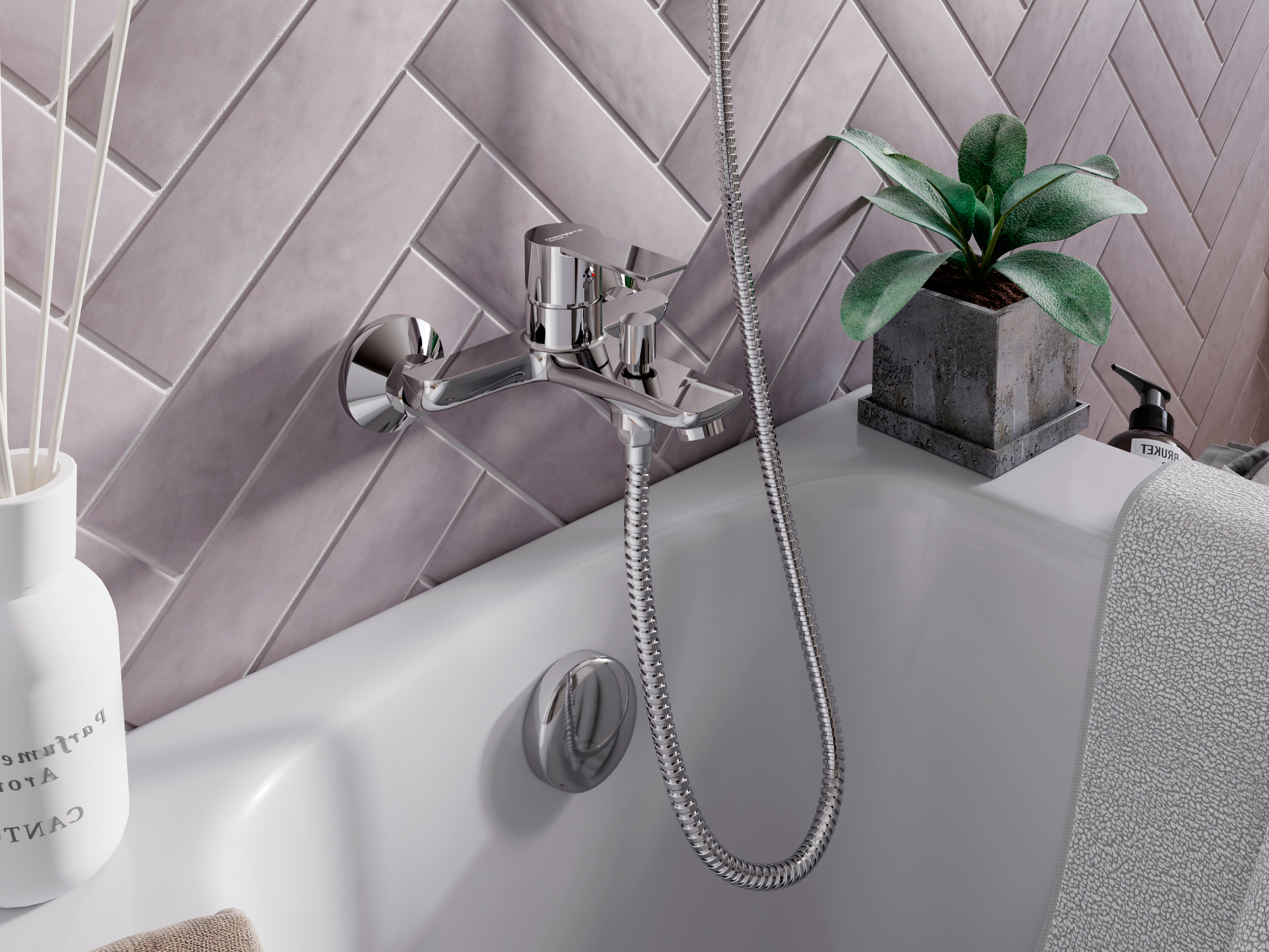 Душевой комплект STWORKI by Damixa HFHS02100 + HFHS10000 + HFDB91100 570472 - 2