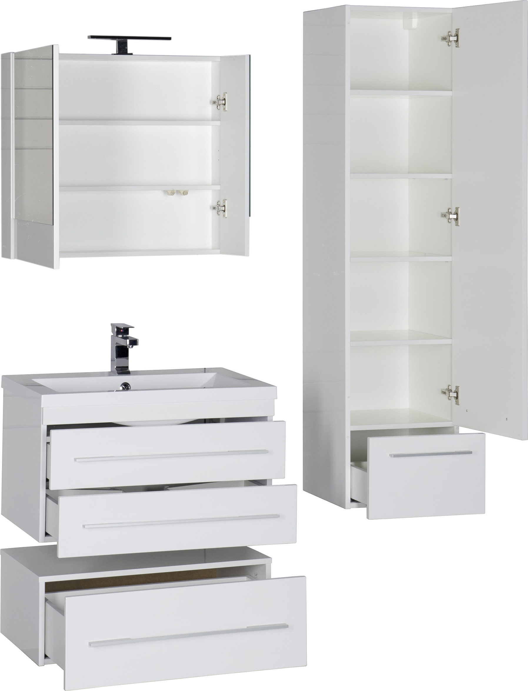 Тумба с раковиной Aquanet Нота 75 белая 171487 - 17