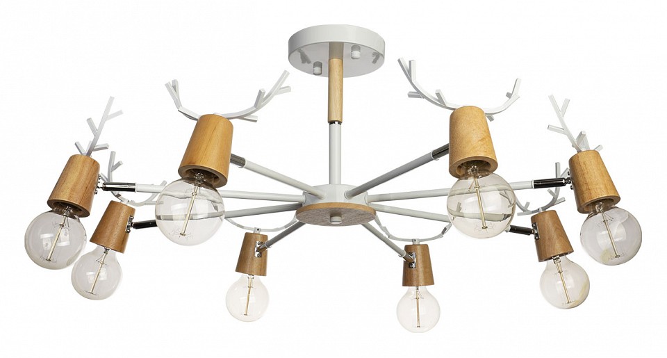 Люстра на штанге Loft it Sven 10024/8 White - 0