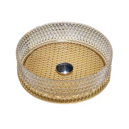 Накладная раковина Vincea 40х40 золотая VBS-5GL04 - 0