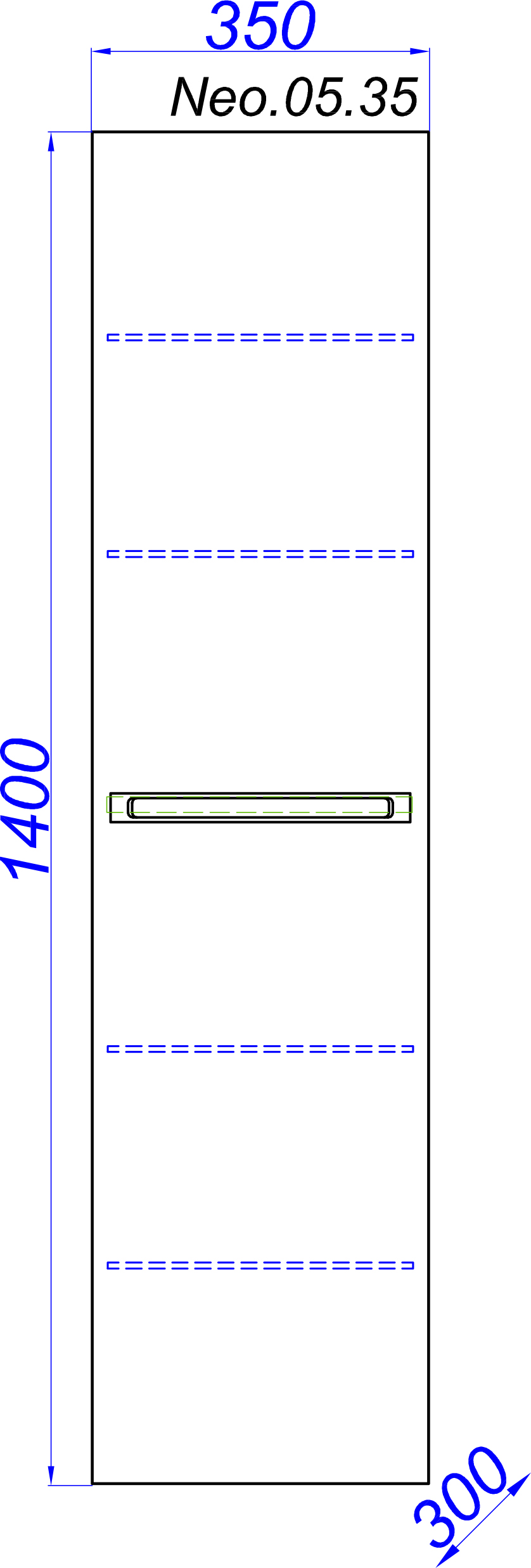 Шкаф-пенал Aqwella Neo 35 Neo.05.35 - 2