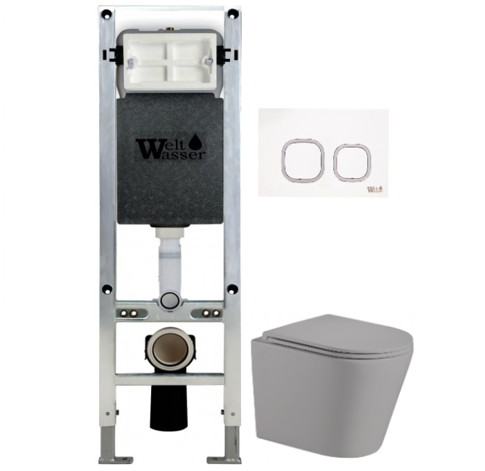 Комплект Weltwasser AMBERG 350 ST + SALZBACH 004 MT-GR + AMBERG RD-WT  10000006586 - 0