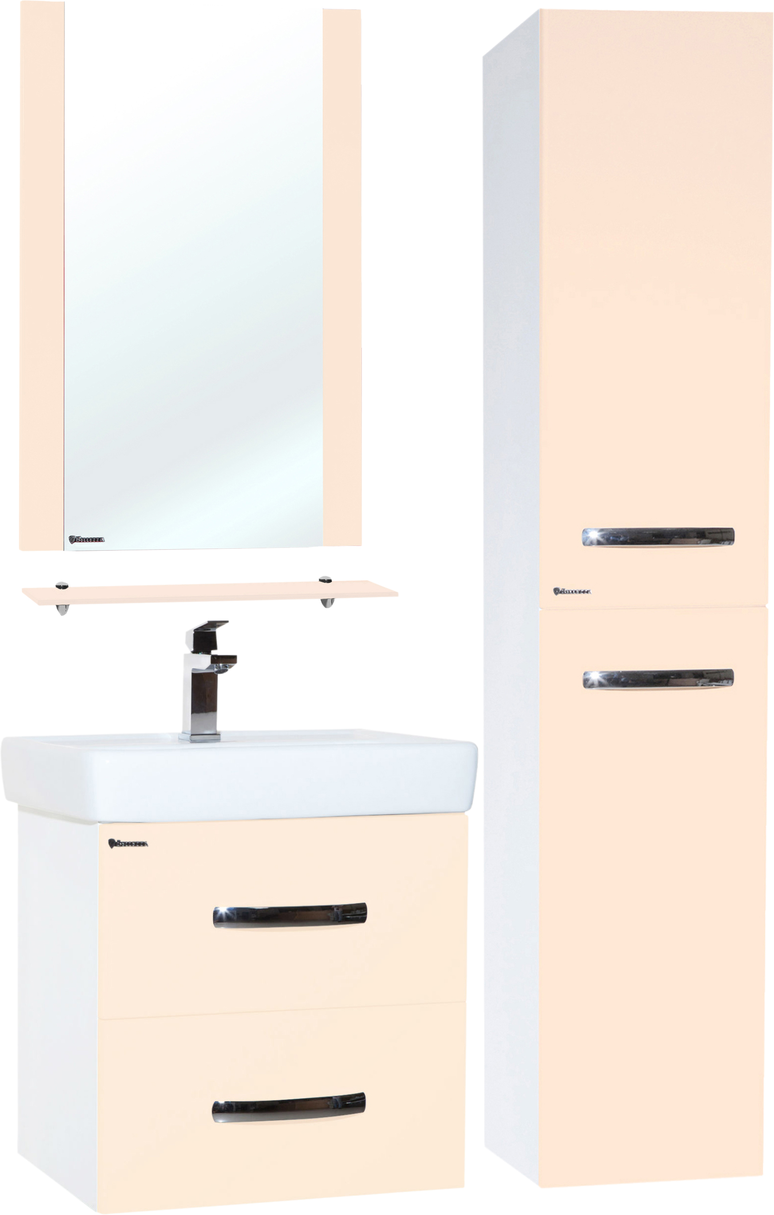 Тумба для комплекта Bellezza Рокко 50 подвесная, бежевая (мини) 4633706000072 - 1