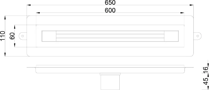 Душевой лоток Armadi Art Infinity 60 золото матовый 981-60-MG - 3