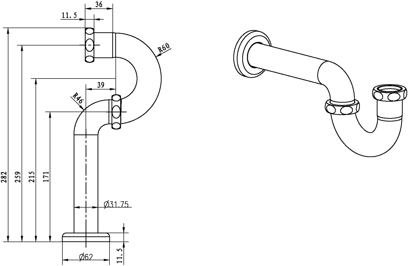 Сифон для раковины Boheme Imperiale 608 для раковины - 1