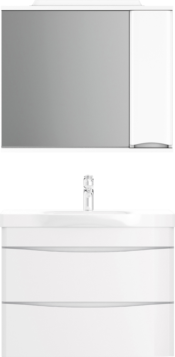 Тумба для комплекта Am.Pm Like 80 подвесная, белый глянец M80FHX0802WG - 7