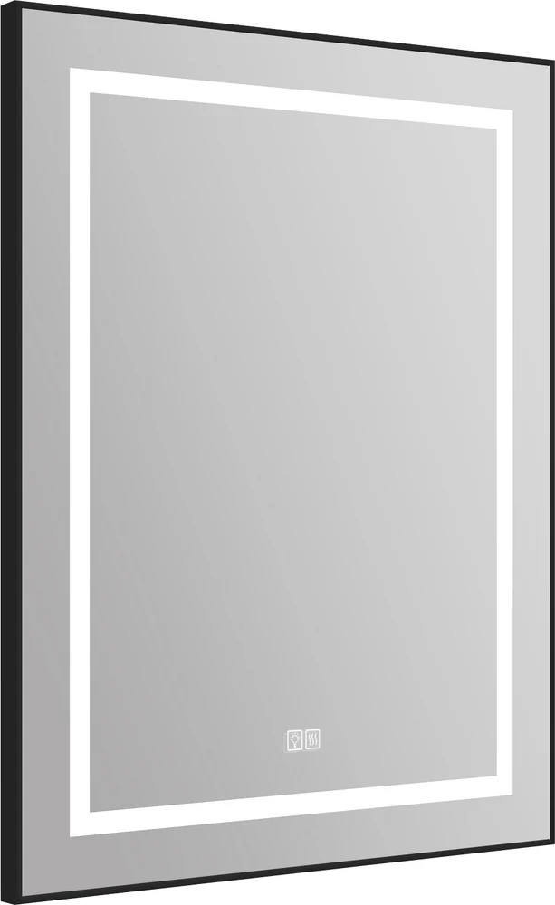  Зеркало BelBagno Kraft 68.5х88.5 с подсветкой, подогревом, черный  SPC-KRAFT-685-885-TCH-WARM-NERO - 2