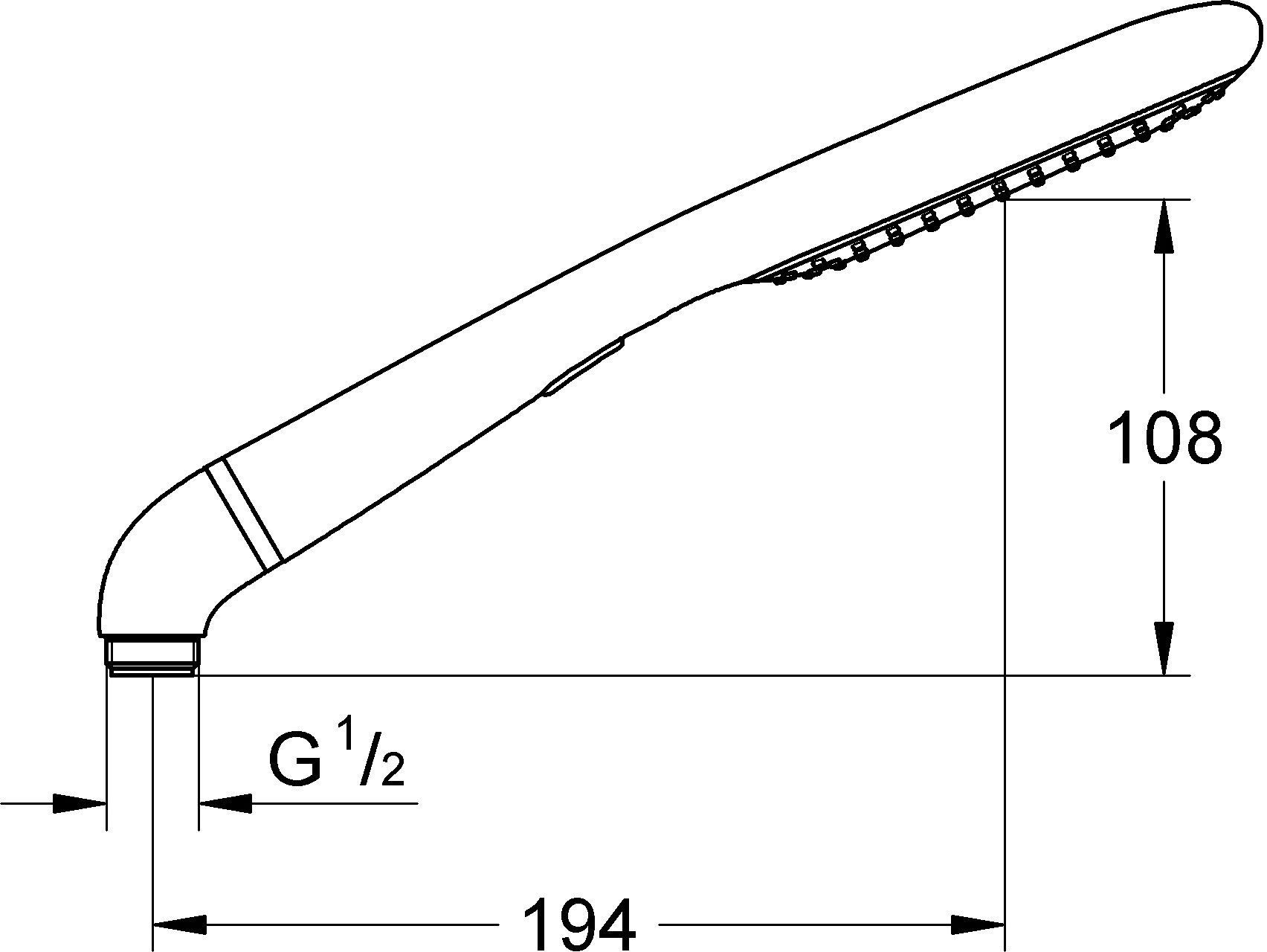 Душевая лейка Grohe Rainshower Eco 120 27274000 - 6