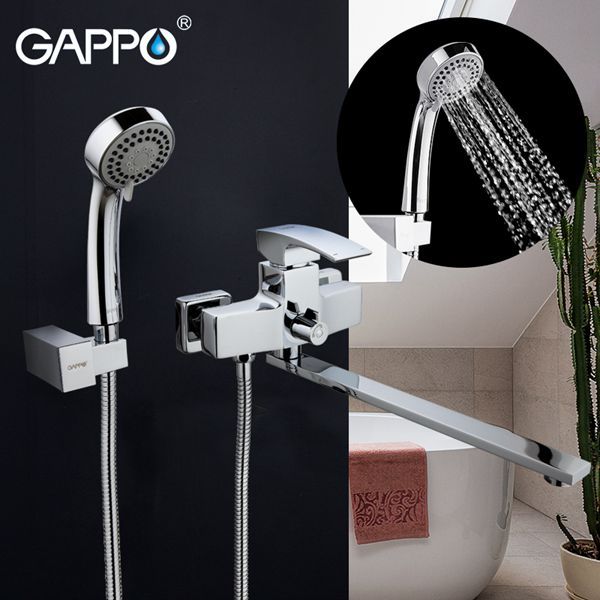 Смеситель для ванны с изливом 35см и переключателем в корпусе хром G2207 - 3