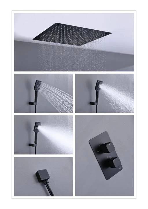 Душевая система встроенная с термостатом Timo Petruma SX-5019/17SM золото матовое - 3