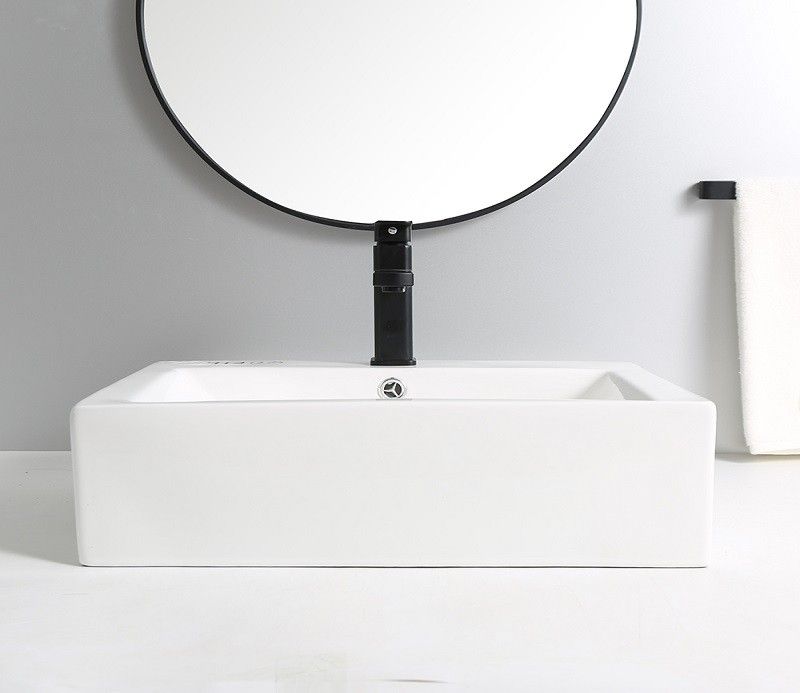 Раковина накладная Ceramalux N 51 белый  9129 - 6