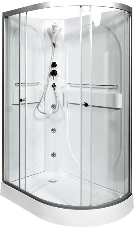 Душевая кабина L 120х80 с гидромассажем, без крыши  L602LNGM - 1
