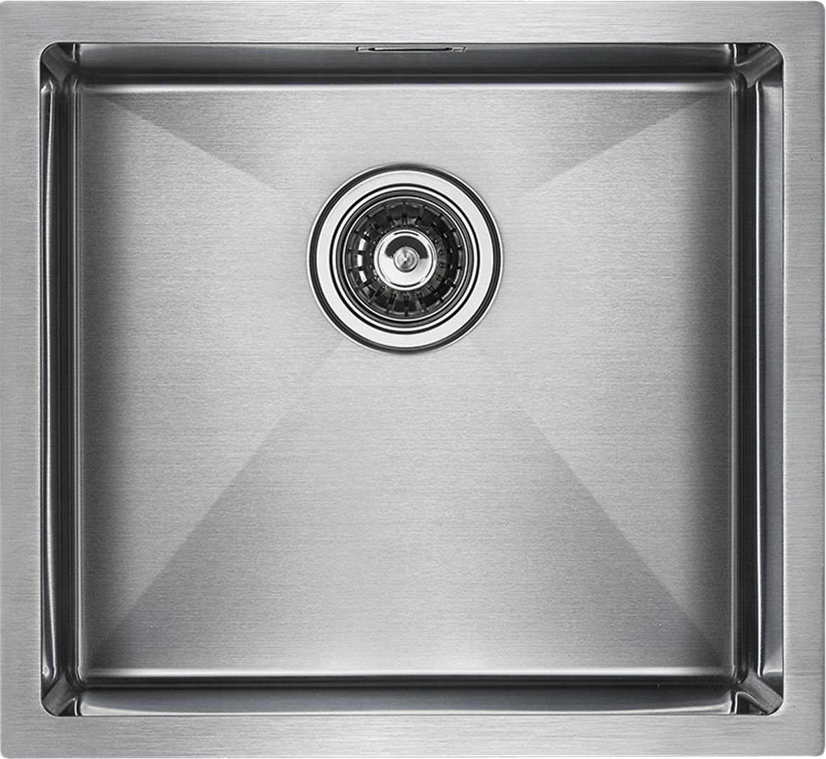 Мойка кухонная Paulmark Weser 48 брашированная сталь PM804844-BS - 0