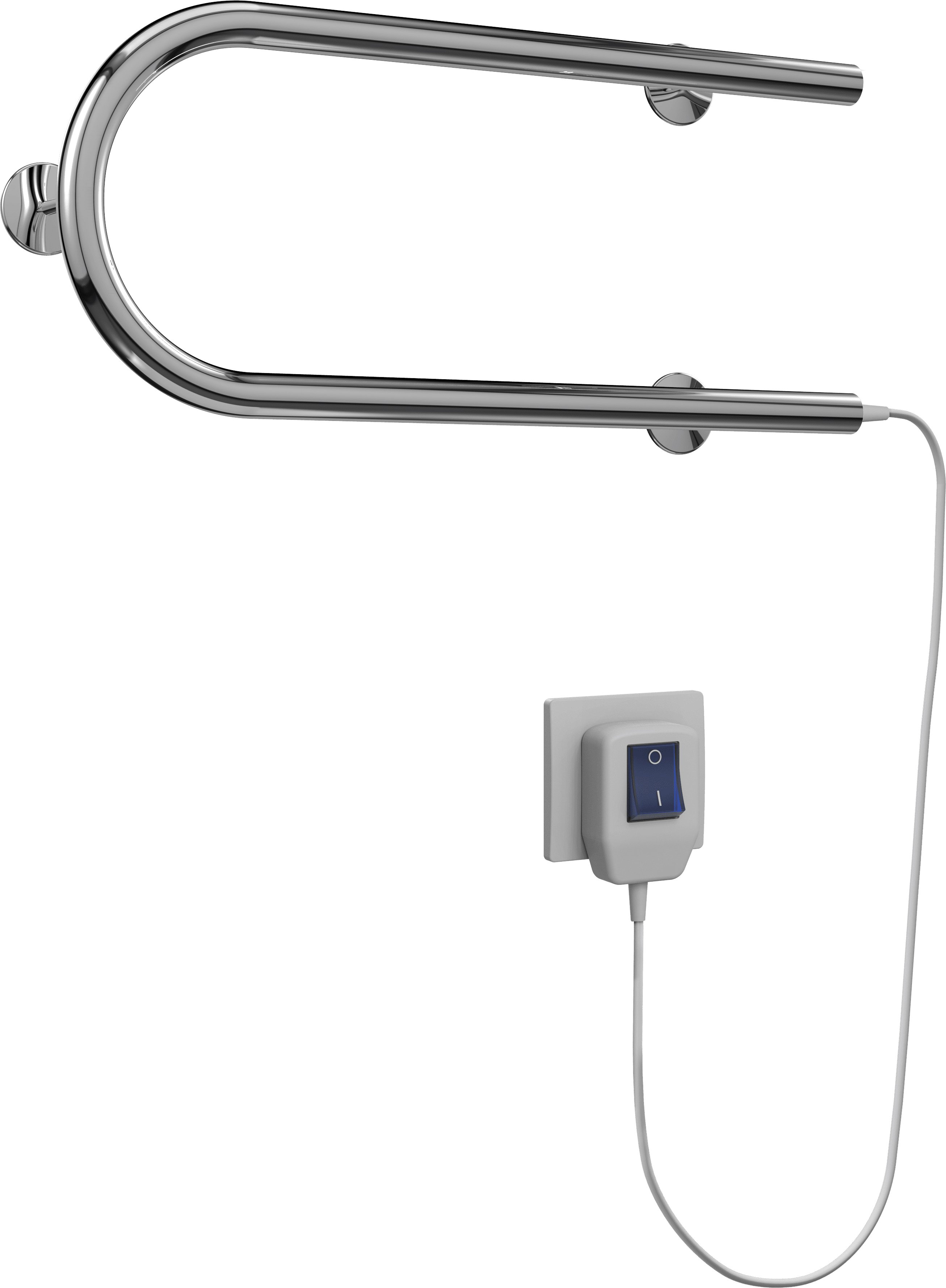 Электрический полотенцесушитель Terminus П-образный 600x200 Хром 4620768883941 - 2