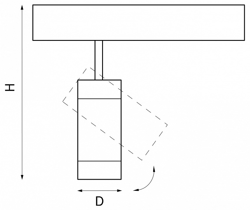 Светильник на штанге Lightstar Teta 205017 - 1