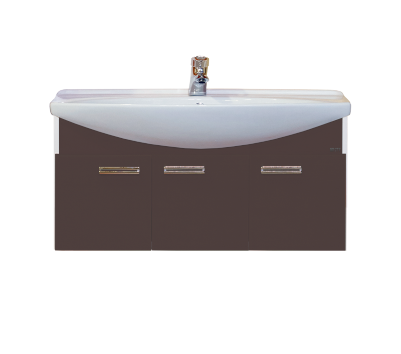 Джулия - 105 Тумба подвесная коричневая Л-Джу01105-1410По - 0