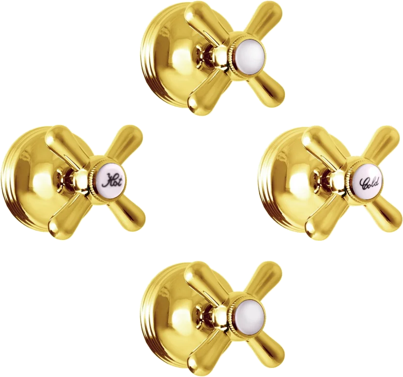 Смеситель для ванны с душем Rav Slezak Morava retro золото MK186KZ - 0