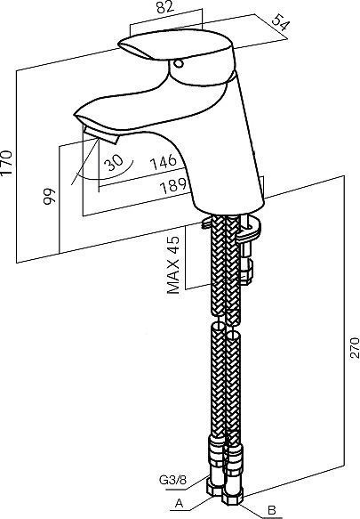 Смеситель AM.PM Bliss L F5302132 для раковины - 4