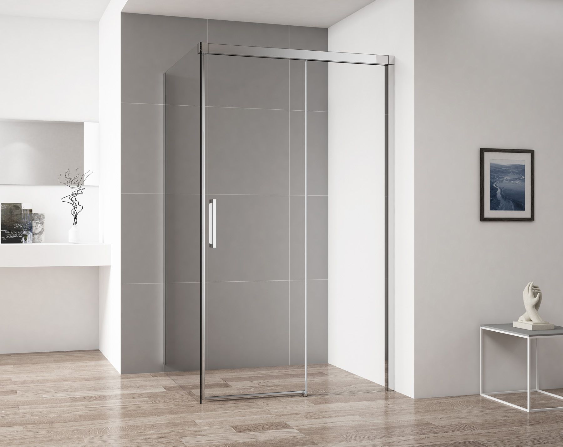 Душевой уголок Cezares Duet Soft A 1 100/100 C Cr R DUET SOFT-A-1-100/100-C-Cr-R - 1