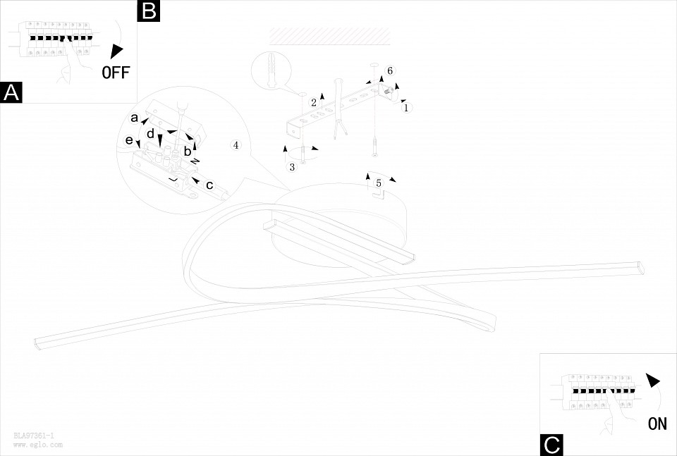 Потолочный светодиодный светильник Eglo Palozza 97361 - 1