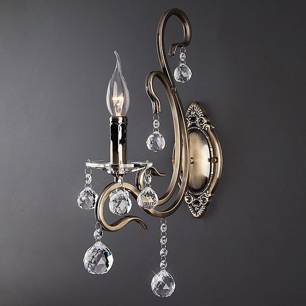 Бра Eurosvet Ernin 12505/1 античная бронза Strotskis - 1