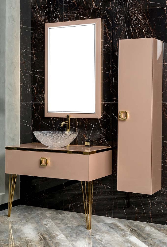 Тумба под раковину Armadi Art Lucido 100 розовый 770-100-Rose - 4