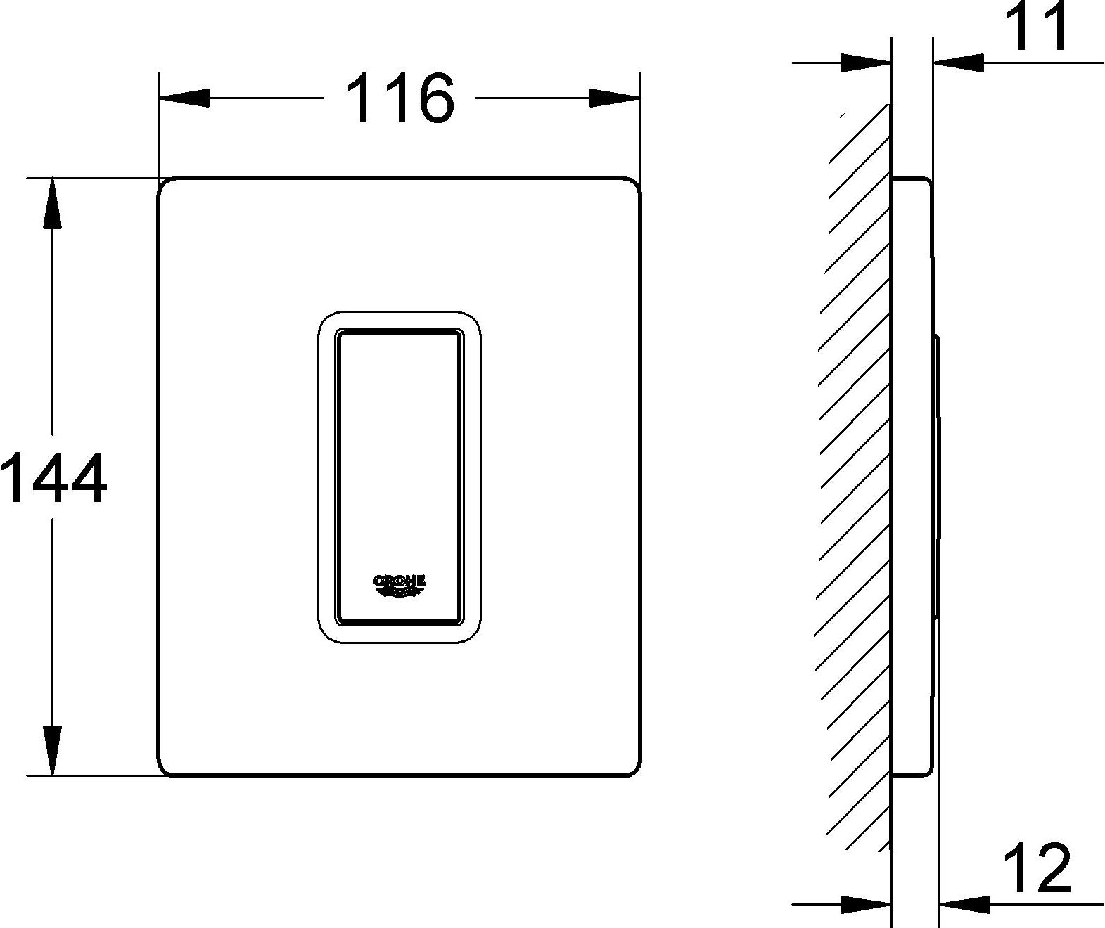Кнопка смыва Grohe Skate Cosmopolitan 38784SH0 для писсуара - 1