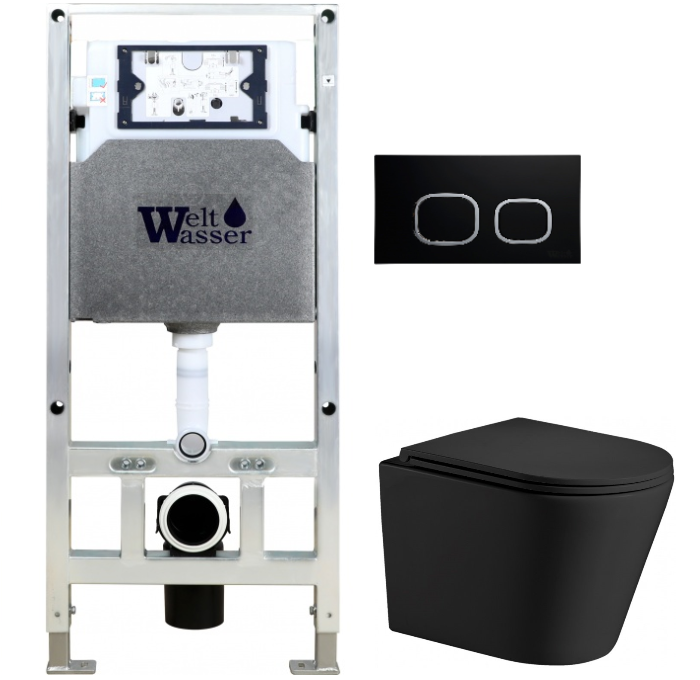 Комплект Weltwasser AMBERG 506 ST + SALZBACH 004 MT-BL + AMBERG RD-BL  10000006931 - 0