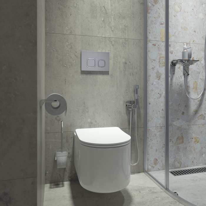 Клавиша смыва, универсальная, хром UNI04CHi77 - 2